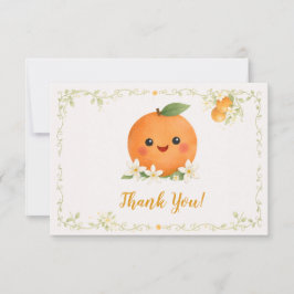 Baby Shower a Little Cutie Dankeskarte