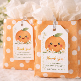 Baby Shower a Little Cutie Geschenkanhänger