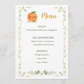 Baby Shower A Little Cutie  Menükarte (Vorderseite)