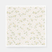 Baby Shower A Little Cutie Orange Blossom vine Serviette (Vorderseite)