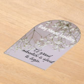 Baby shower acryleinladungen (Ablage )