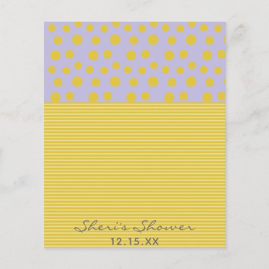 Baby Shower Advice Card "Gold Feet Balloons"