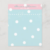 Baby Shower Advice Card "Pink & Blue Baby" (Rückseite)