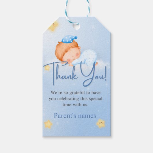 Baby-Shower-Anhänger Geschenkanhänger (Vorderseite)