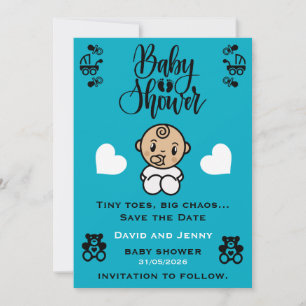 Baby Shower Ankunftsfeier Save The Date
