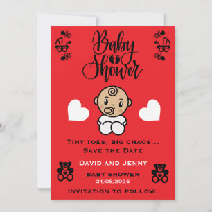 Baby Shower Ankunftsfeier Save The Date