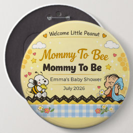 Baby Shower Anstecker | Mama wird Biene | Kleines  Button