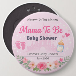 Baby-Shower-Anstecker | werdende Mutter | Partyges Button
