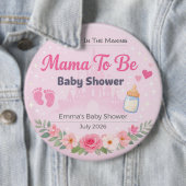 Baby-Shower-Anstecker | werdende Mutter | Partyges Button (Beispiel)