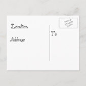 Baby Shower Aqua Butterfys Einladungspostkarte (Rückseite)