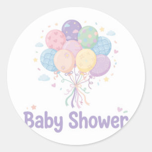 Baby-Shower-Aufkleber Runder Aufkleber