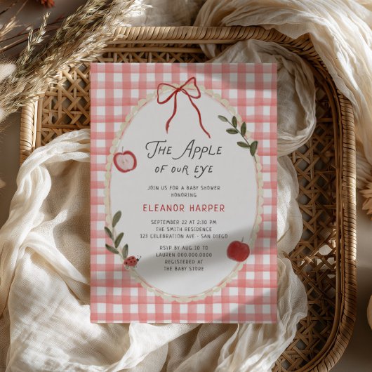 Baby Shower 'Augapfel' Einladung
