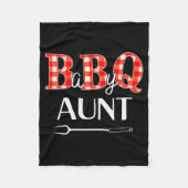 Baby Shower Aunt Bbq Party Cute Matching Family Fleecedecke (Vorderseite)