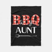 Baby Shower Aunt Bbq Party Cute Matching Family Fleecedecke (Vorderseite)