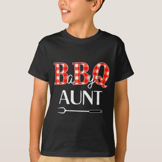 Baby Shower Aunt Bbq Party Cute Matching Family T-Shirt (Vorderseite)