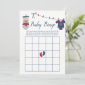 Baby Shower Baby Bingo Einladung (Stehend Vorderseite)