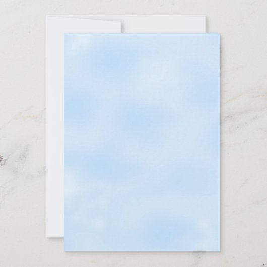 Baby Shower Baby Boy Blue Lion Einladung (Rückseite)