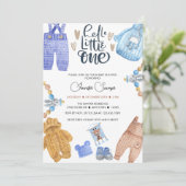 Baby Shower Baby Boy Dusche Einladungen (Stehend Vorderseite)