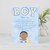 Baby Shower Baby Boy Ethnic Einladung (Stehend Vorderseite)