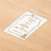 Baby shower - baby boy or gris Invitation Acryleinladungen (Ablage )