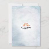 Baby Shower Baby in Bloom Bohemische Blume Feather Einladung (Rückseite)