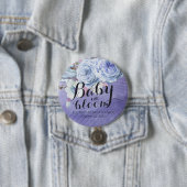 Baby Shower Baby in Bloom Boho Blume Button (Beispiel)