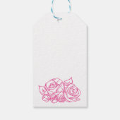 Baby Shower Baby Maaking Tasse Pink Danke Geschenkanhänger (Rückseite)