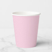 Baby Shower Baby Pastel Pink Polka Dot Pappbecher (Rückseite)