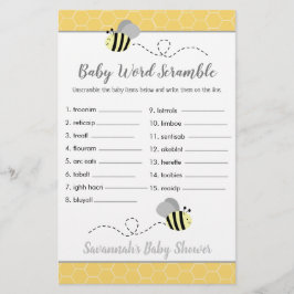 Baby Shower Baby Word Scramble Game