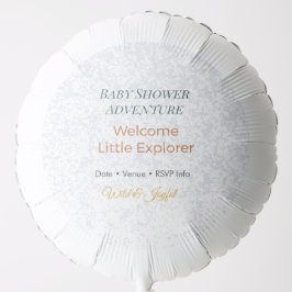 Baby Shower Ballon | Safari Abenteuer – Entdecker