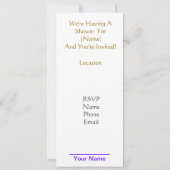 Baby Shower Ballot - Anpassen! Einladung (Rückseite)