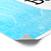 Baby Shower Banner Poster für Boy Blue Foot Prints (Ecke)