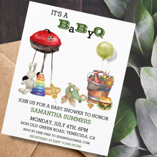 Baby-Shower-BBQ-Barbecue-Aquarell 
