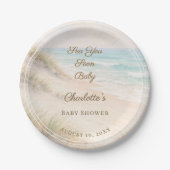 Baby Shower beach coastal  Sea You Soon Pappteller (Vorderseite)