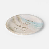 Baby Shower beach coastal  Sea You Soon Pappteller (Schrägansicht)