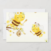 Baby Shower Bee Baby Dusche Einladung (Rückseite)