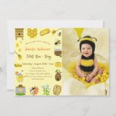 Baby Shower Bee Baby Shower Foto Einladung (Vorderseite)