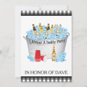 Baby Shower Beer Party - Fast ein Daddy Einladung (Vorderseite)