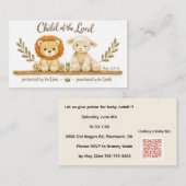 baby shower begleitkarte (Vorne/Hinten)