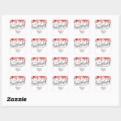 BABY SHOWER bevorzugt Sticker|Herz|Liebling Quadratischer Aufkleber (Blatt)