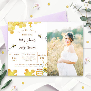 Baby Shower Biene Gelbe Biene und Sonnenblume Einladung