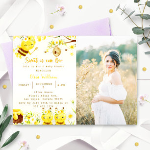 Baby Shower Biene So Süß Wie Kann Biene Foto Einladung