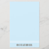 Baby Shower BINGO Baby Blue Gold Elephant Flyer (Hinten)