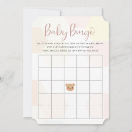 Baby Shower Bingo Card - Baby Showgame Einladung