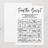 Baby Shower Bingo Card Game Mitteilungskarte (Vorne/Hinten)