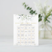 Baby Shower Bingo Cards Invites - Finden Sie die G (Stehend Vorderseite)