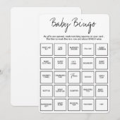 Baby Shower Bingo Cards, Unique Prefilled Baby Bin Einladung (Vorne/Hinten)