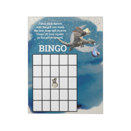 Baby Shower Bingo Dragon Knight Notizblock