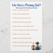 Baby Shower BINGO Game | Fischerei Flyer (Hinten)