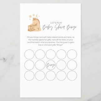 Baby Shower Bingo Game  Flyer